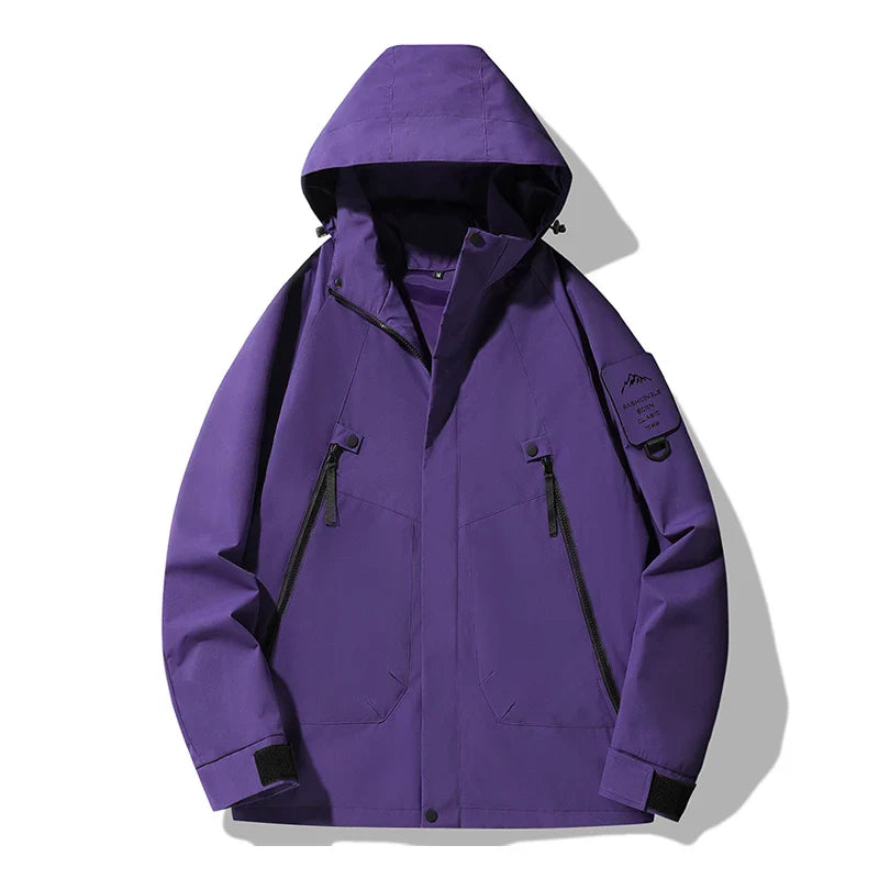 JNLN Women's Men's Waterproof Jacket Climbing Hiking Camping Trekking Windbreaker Unisex Outdoor Windproof Rain Coat Antifouling LadyShow.Store