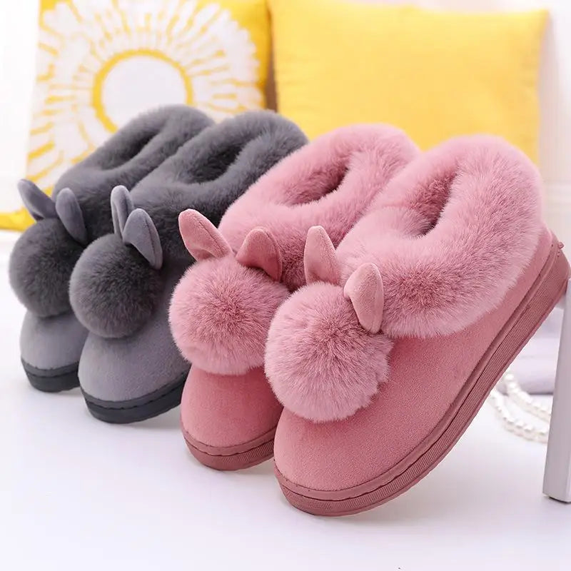 Fluffy Women's Slippers Flats Luxury Designer Woman Shoes Casual Ankle Boots Female Winter Indoor Elegant Fuzzy Fur Slides Soft LadyShow.Store