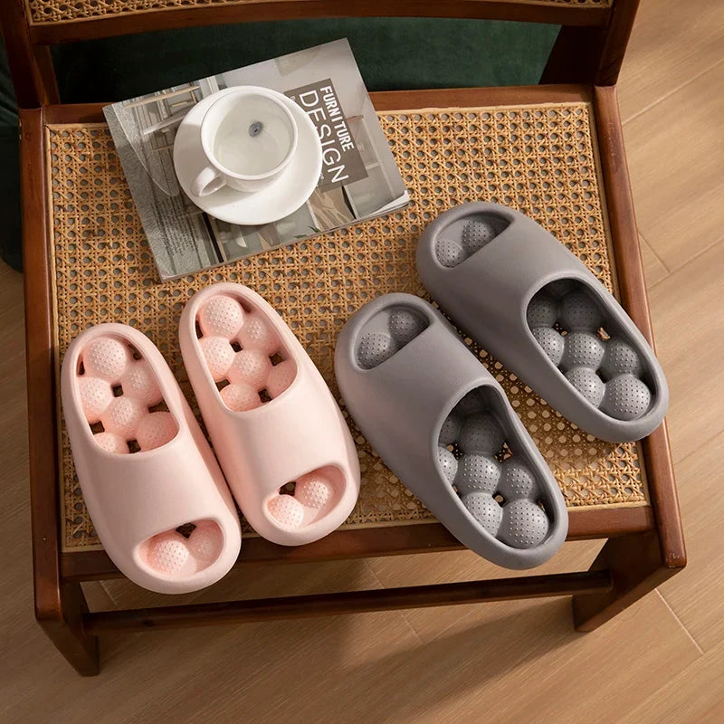TZLDN Ergonomic EVA Unisex Bathroom Slippers Water-Leakage-Proof Massage Indoor Slippers Comfortable Breathable Casual Slippers LadyShow.Store
