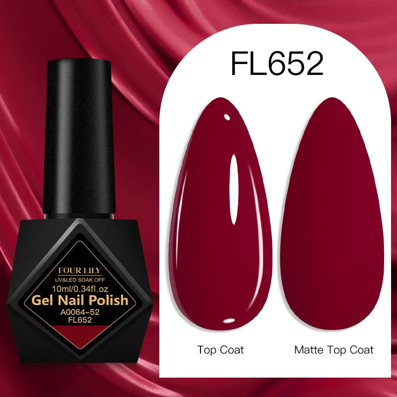 10ml Gel Nail Polish 162 Colors Nail Supplies Vernis Semi Permanent Nail Art Manicure Soak Off LED UV Gel Nail Varnishes Summer Tri Light Beauty