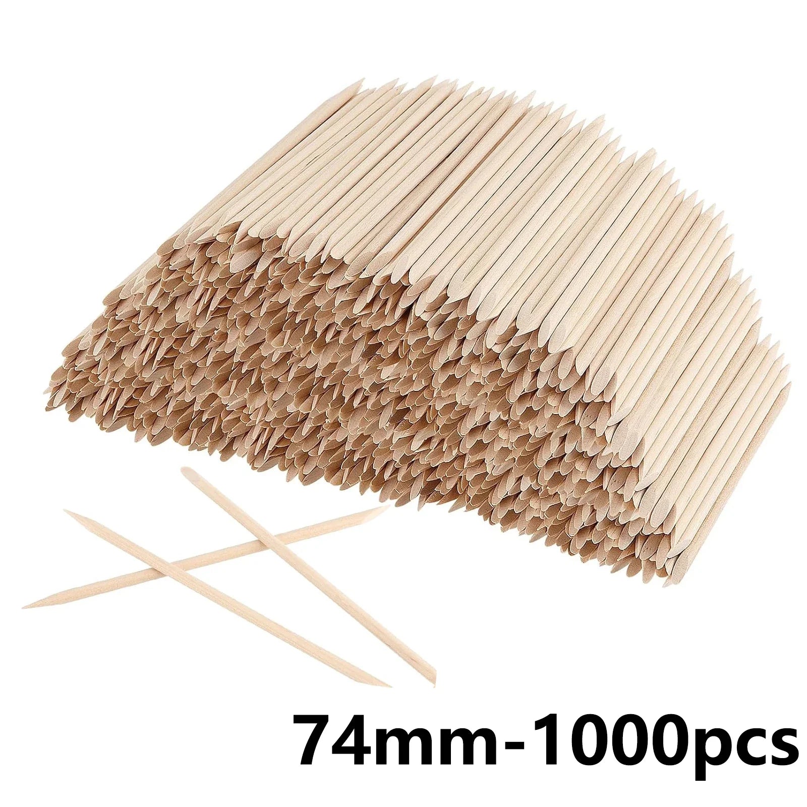 100/50pcs Nail Art Pusher Orange Wood Sticks Cuticle Pusher Remover Rhinestones Dotting Removal Manicure Pedicure Care Tools Tri Light Beauty