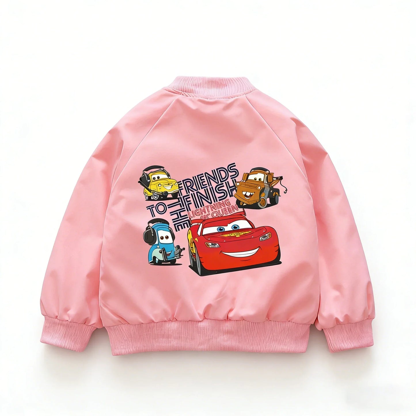 Cars Lightning McQueen Children Jacket New Spring Autumn Baby Boy Girl Cartoon Zipper Long Sleeves Windbreaker Kids Sports Coats LadyShow.Store
