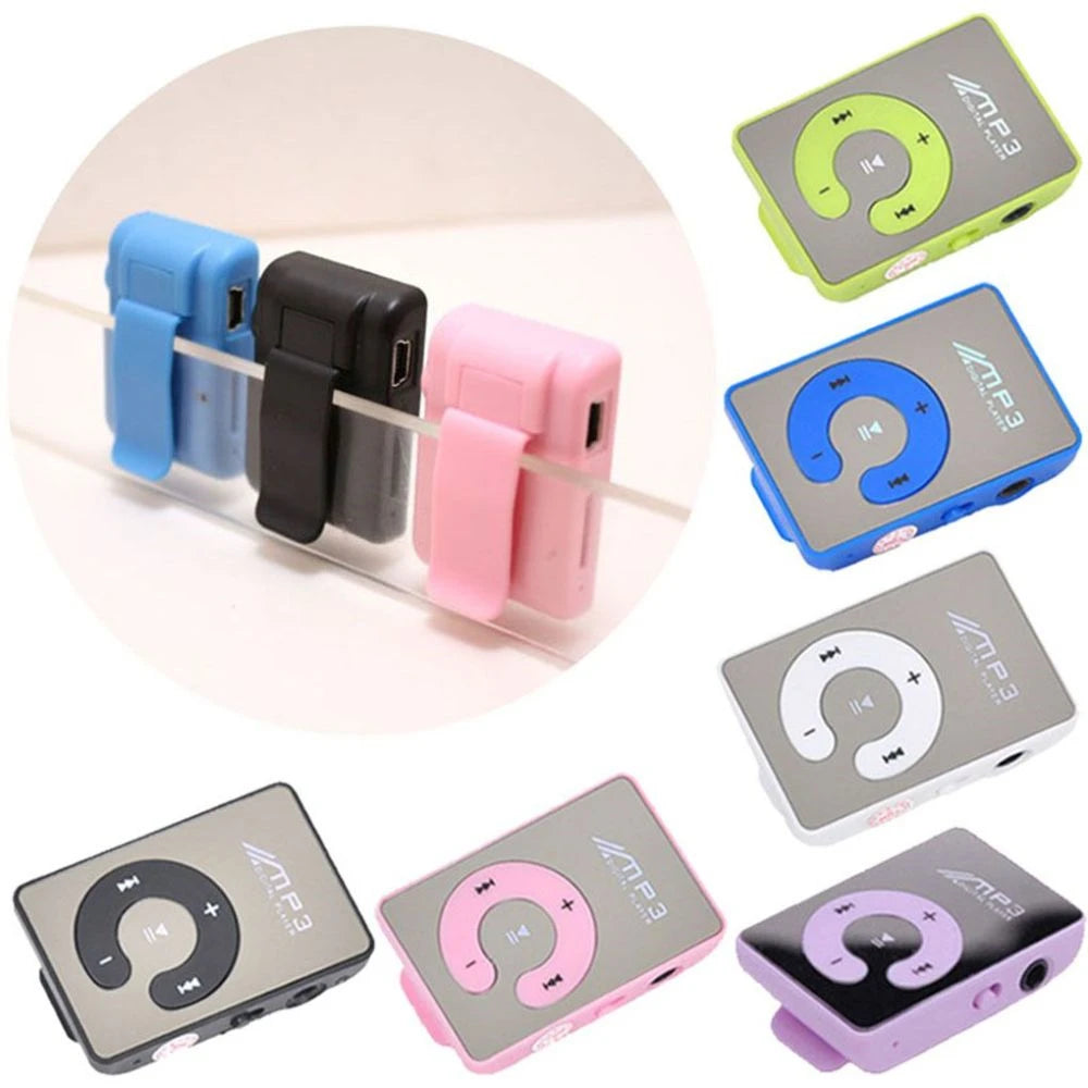 C Key Portable HiFi Mini Clip USB MP3 Player Walkman Music Support Micro TF Card Expandable Up To 16GB Outdoor Sports Walkman Pi-Mart