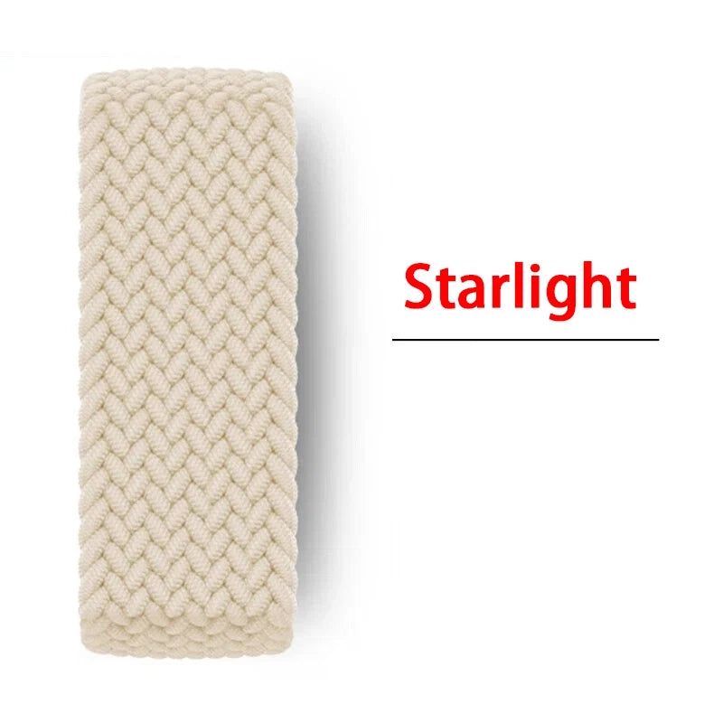 Braided Solo Loop For Apple watch Band 46mm 44mm 45mm 42mm 40mm 41mm Bracelet correa iwatch Series Ultra 2 11 10 9 SE 8 7 Strap LadyShow.Store