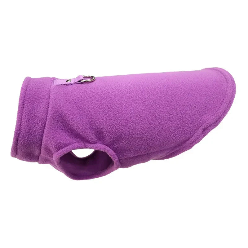 Warm Fleece Dogs Clothes Pet Dog Jacket Vest With D-Ring For Small Dog Cats Clothing French Bulldog Costumes Chihuahua Coat LadyShow.Store