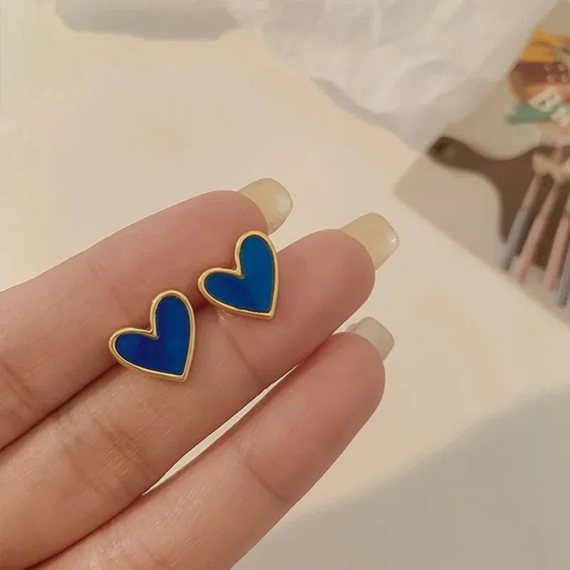 New Fashion love Heart Pearl Earrings for Women Sweet Elegant Temperament Drop Earring Trend Jewelry Accessories Pi-Mart