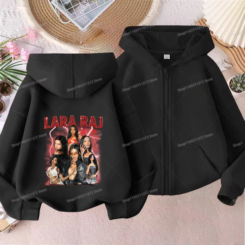 Fashion K POP K-KATSEYE Thin Jacket Cute Printed Coat Girls Sports Clothe Outdoor Workout Casual Top Trendy Birthday Kids Gifts Pi-Mart