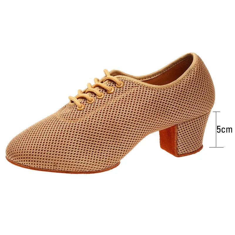 Women Latin Dance Shoes Jazz Ballroom Salsa Dancing Shoes Woman High Heels Children Training Modern Tango Dance Sneakers Female LadyShow.Store