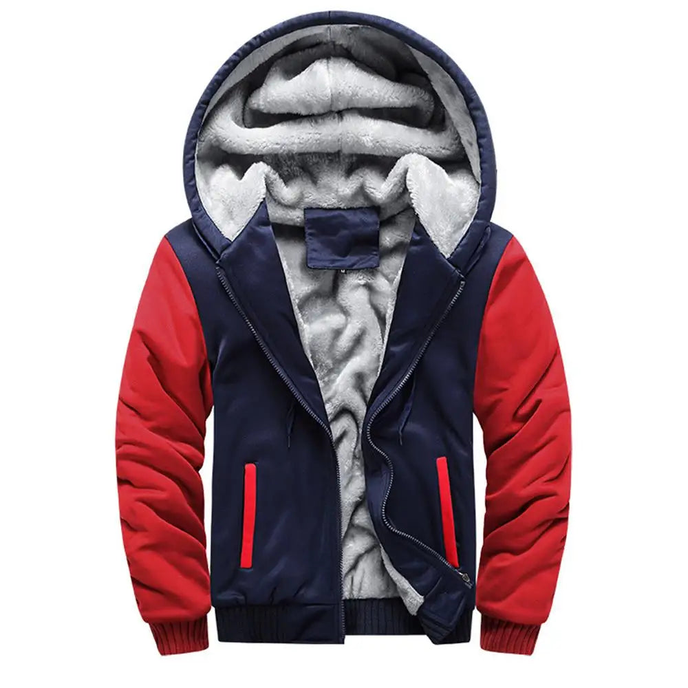Men's Jacket Camouflage Thicken Winter Jackets for Men Fleece Long Sleeve Coat Man Casual Hoodies Streetwear Men's Coats Pi-Mart