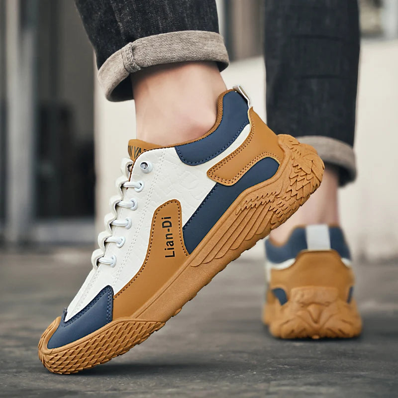 Spring and Autumn Fashion Elastic Band Sneakers for Men, Versatile Trendy Casual Shoes, Student Running Shoes, Soft-Soled Lightweight Men's Shoes Pi-Mart