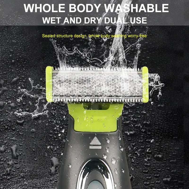 MLG Electric Shaver For Men and Women Portable Full Body Trimmer USB T Shaped Blade Razor For Beard Armpit For Washable Pi-Mart