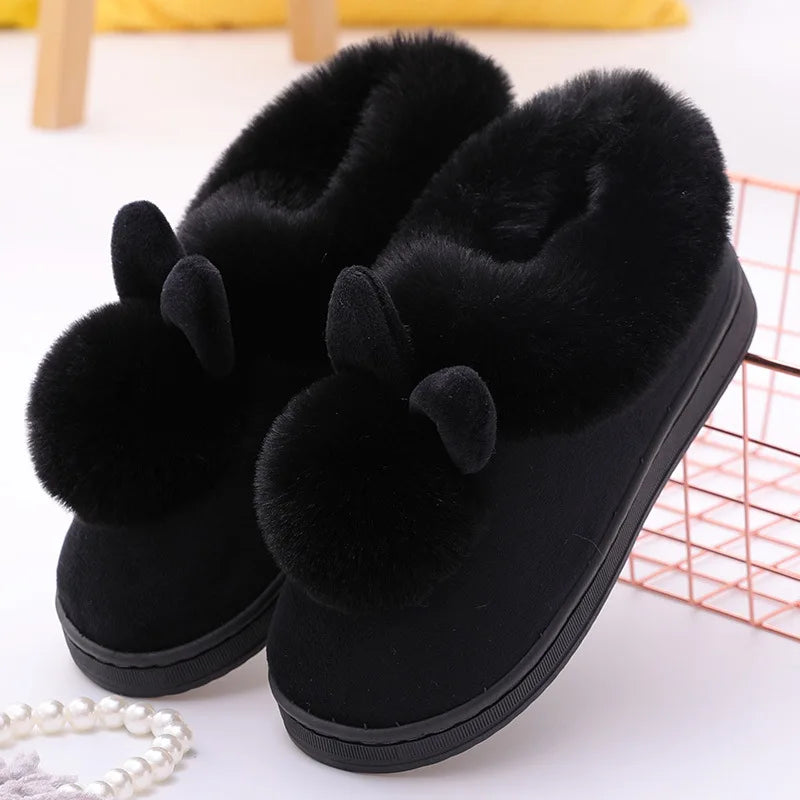 Fluffy Women's Slippers Flats Luxury Designer Woman Shoes Casual Ankle Boots Female Winter Indoor Elegant Fuzzy Fur Slides Soft LadyShow.Store