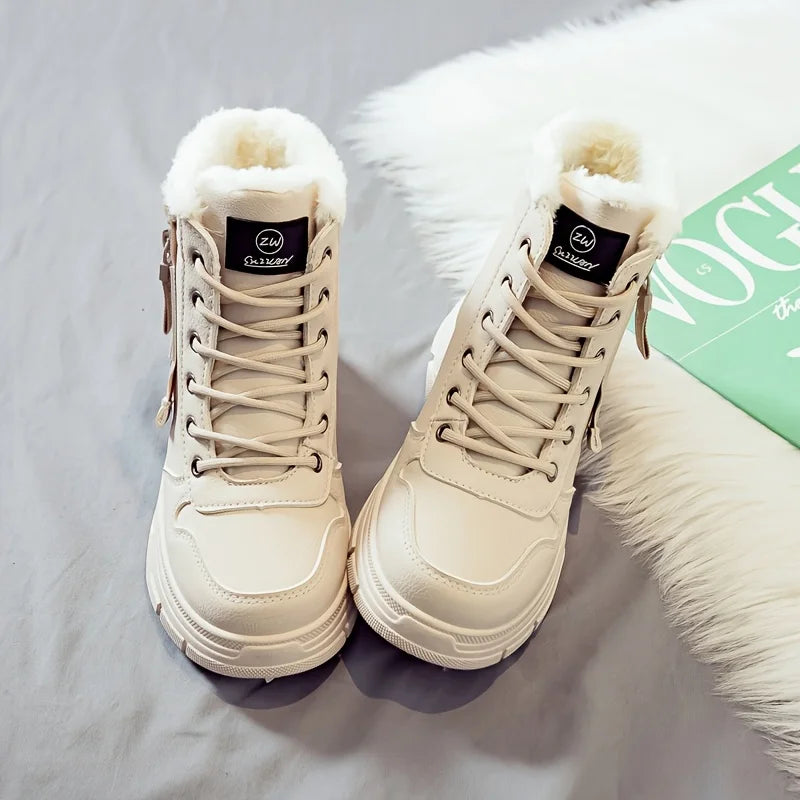 Women's Ankle Boot, Short Boot, Winter Boot with Thick Lining and Insulation, Stylish and Versatile, Thick-Soled Winter Boot LadyShow.Store