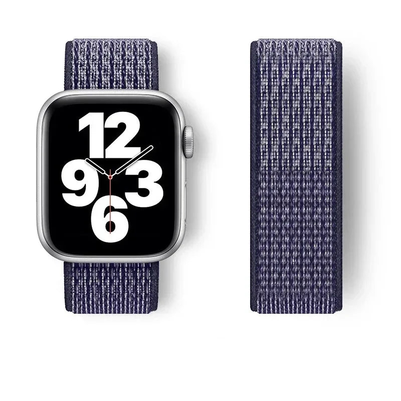 Nylon Sport loop Strap For Apple Watch Band 44mm 42/40mm 45mm  38/41mm pride Bracelet iwatch Ultra2 49mm Series 9 8 se 7 6 5 4 3 LadyShow.Store