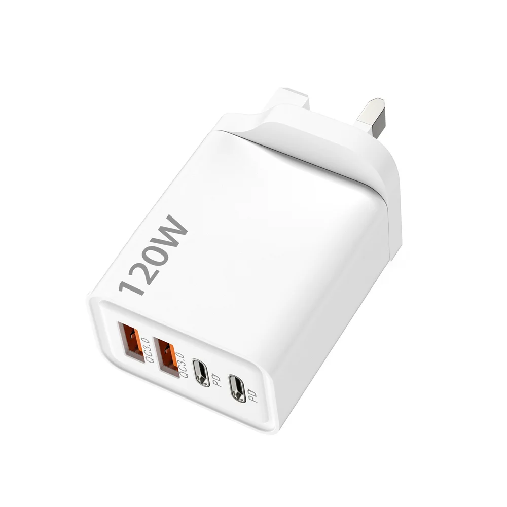 120W USB Type C Charger Mobile Phone Fast Charger Adapter For iPhone Samsung Xiaomi Quick Charge 3.0 EU/US/UK Plug Wall Charger Pi-Mart