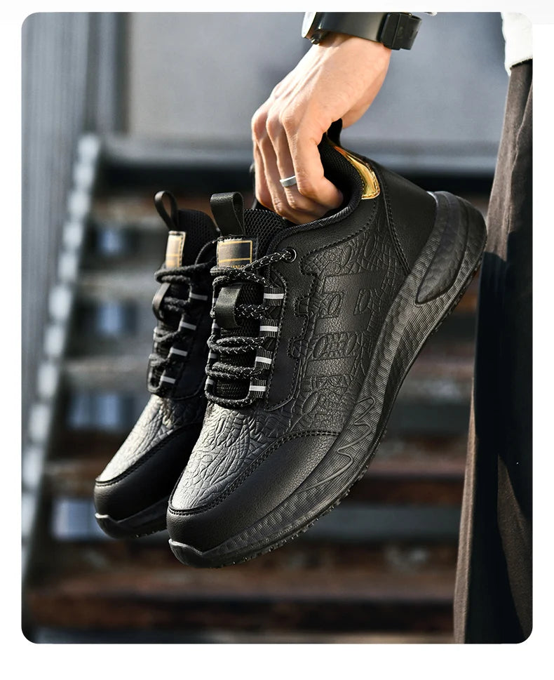 Hotel Chef shoes four seasons new non-slip oil-proof waterproof kitchen work shoes men's fashion casual outdoor breathable shoes Pi-Mart