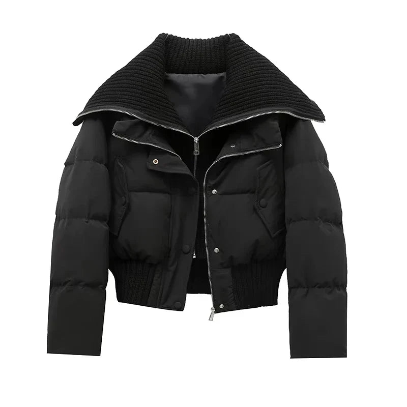 New Women Cotton Padded Jacket Winter Short Hooded Loose Cotton Coat Korean Women Parkas Coat Solid Outwear Women Puffer LadyShow.Store