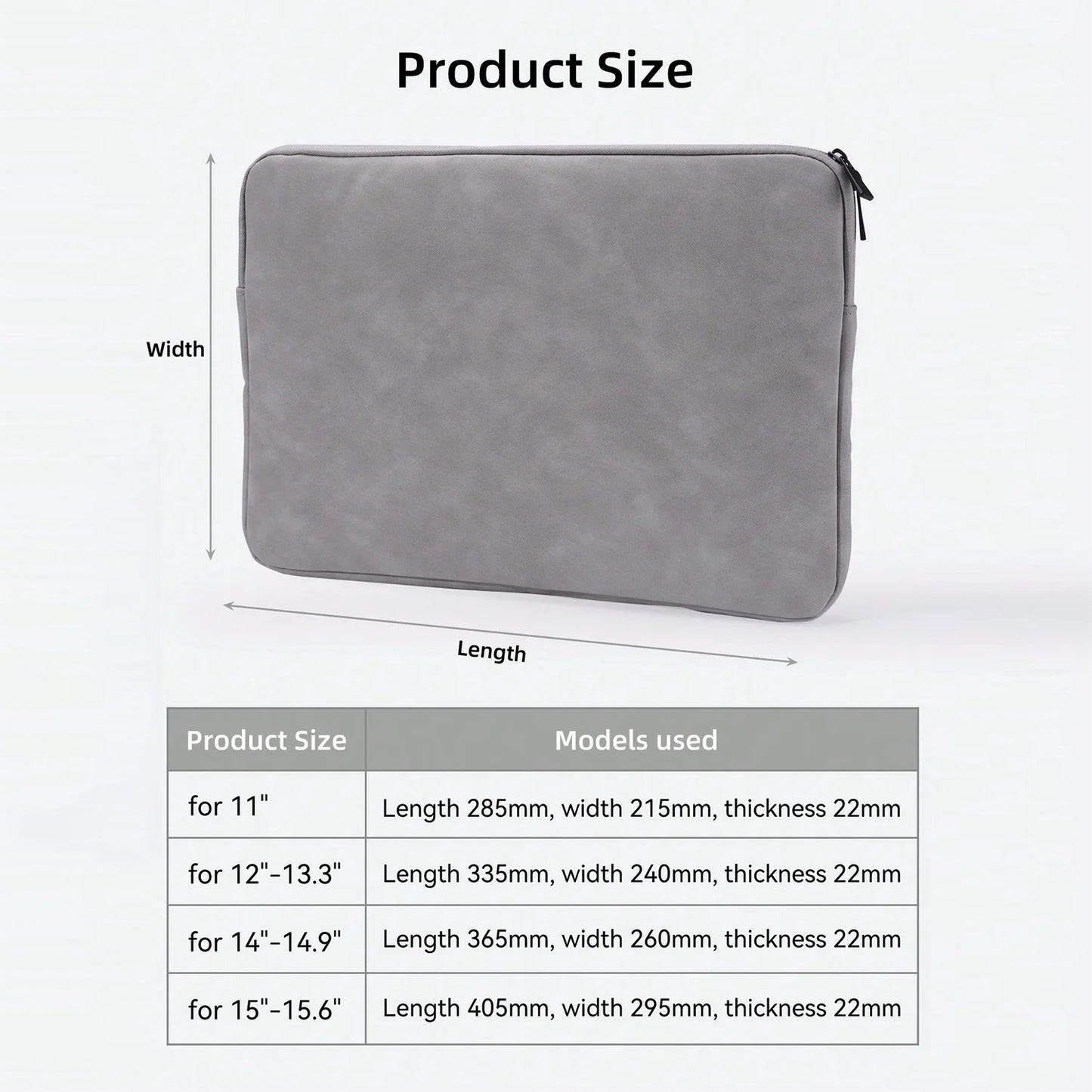 PU sheepskin leather fabric Waterproof Leather 9.7-15.6 inch Tablet PC Carrying Case Protective  Notebook Shockproof Cover Pi-Mart