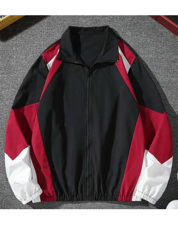 Men's Color-Blocked Jacket, lightweight, Casual, Travel, Windproof and Wear-Resistant, High-Quality Fabric, Boyfriend Gift LadyShow.Store