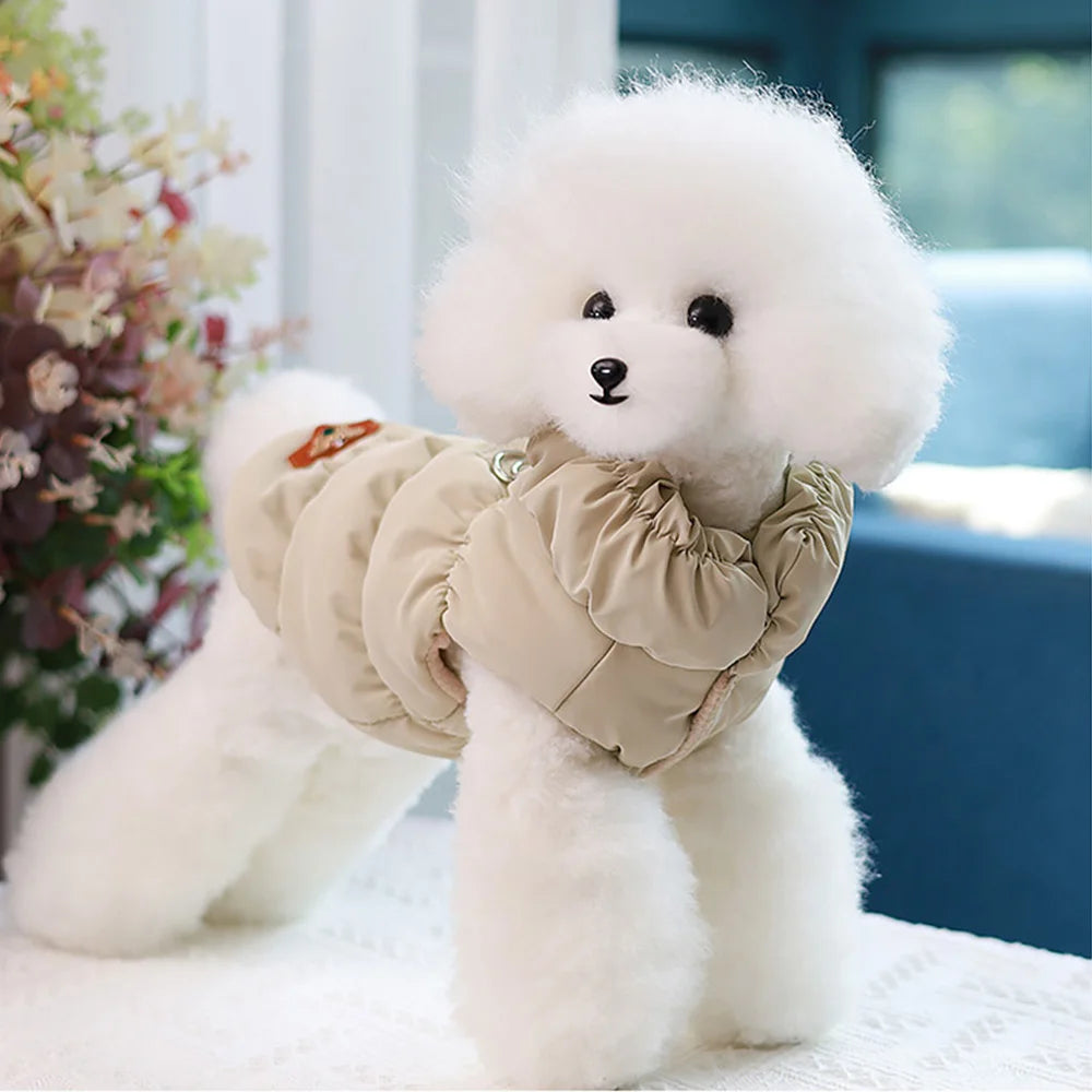Soft Warm Dog Clothes Winter Padded Puppy Cat Coat Jacket For Small Medium Dogs Chihuahua French Bulldog Poodle Vest Pet Outfit Pi-Mart
