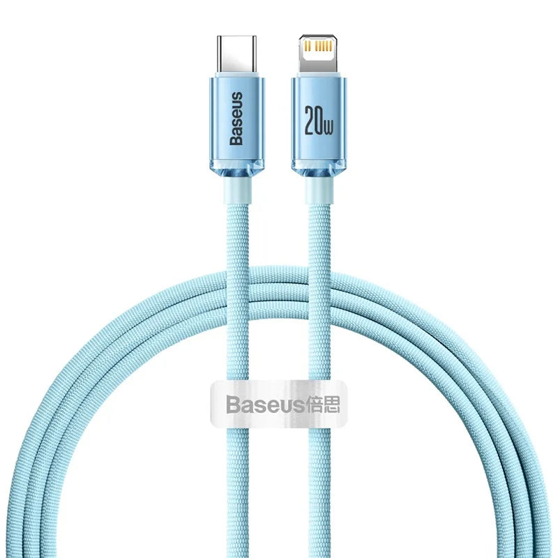 Baseus USB Type C PD 20W Cable for iPhone 14 13 12 Pro X 8 Fast USB C Cable for iPhone Charging Cable USB Type C Cable Wire Code Pi-Mart