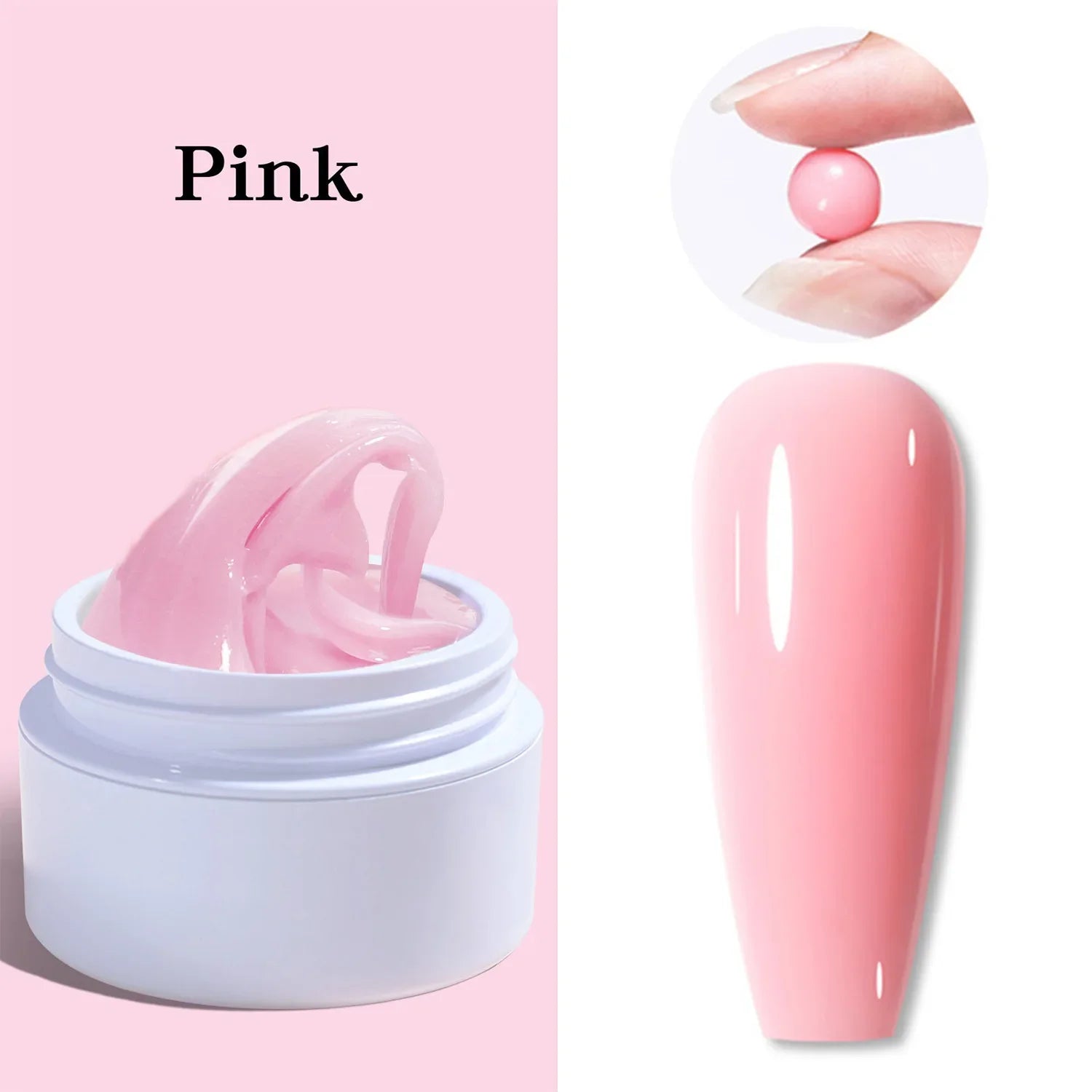 1 Jar White 3D Shaping Carving Non Stick Hand Extension Gel Nail Polish For Flower DIY Nail Art Extension Acrylic Nails Tools Tri Light Beauty