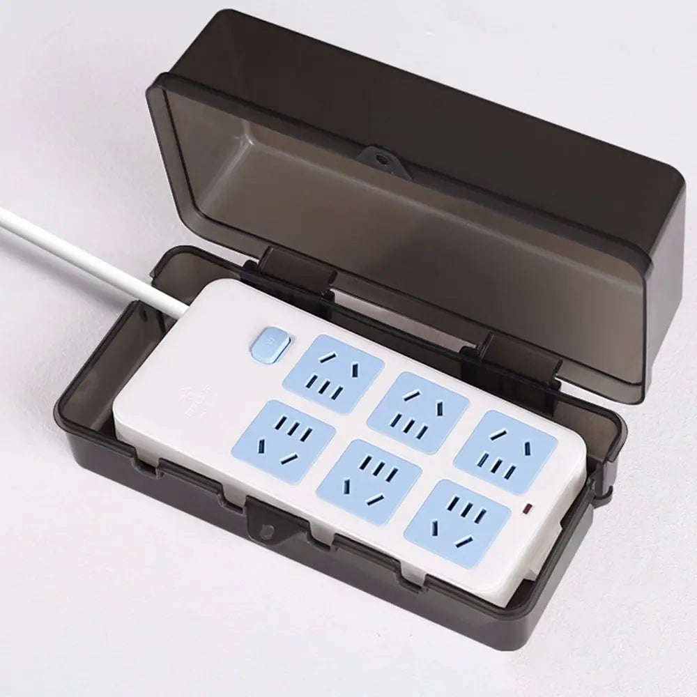 Durable Plastic Plug Box Anti-theft Waterproof Cable Management Box Protect Outlet Weatherproof Extension Lead Cover Outdoor Pi-Mart
