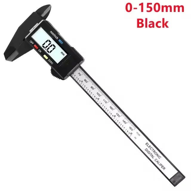 150mm 100mm Electronic Digital Caliper Carbon Fiber Dial Vernier Caliper Gauge Micrometer Measuring Tool Digital Ruler LadyShow.Store