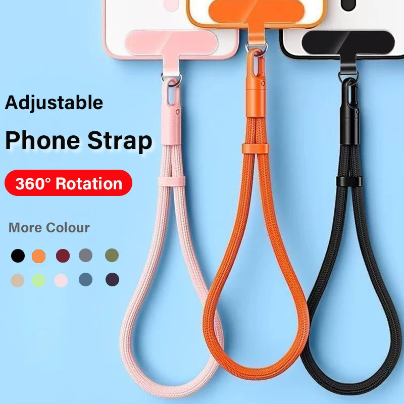 Universal Mobile Phone Anti-loss Wrist Strap Adjustable 360° Rotation Phone Self-locking Lanyard for iPhone 17 16 15 Pro Samsung Pi-Mart