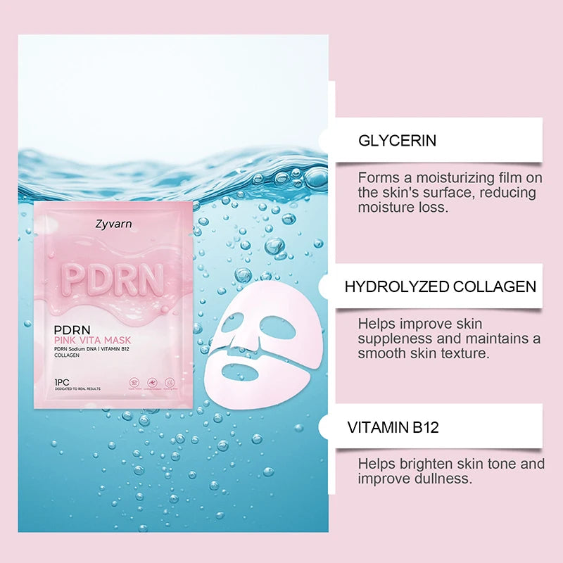 PDRN Pink Skincare Set Salmon Dna Collagen Vita Coating Mask Lift Firm Skin Make Skin Glow Moisturizing Nourishing Skincare Set Pi-Mart