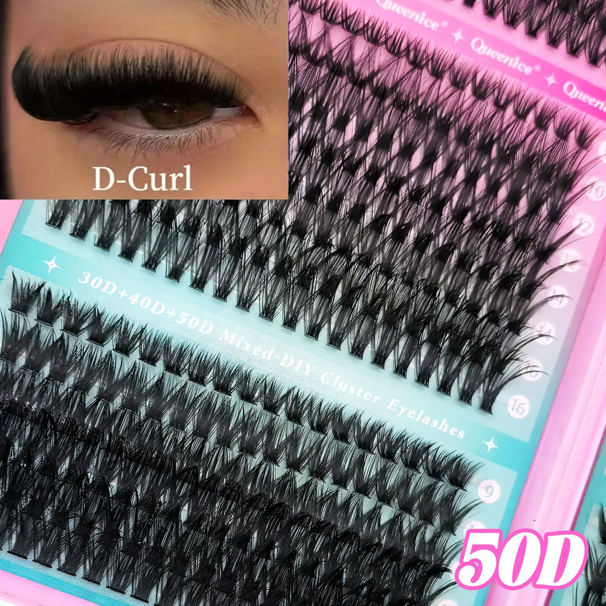 800pcs Cluster False Eyelash, Soft and Durable Design, Suitable for Daily Use, Natural, Everyday, and Voluminous Makeup Effect Pi-Mart