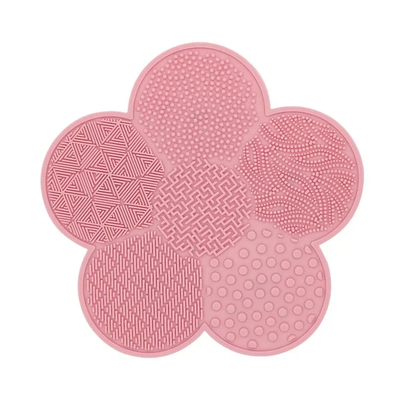 Silicone Makeup Brush Cleaner Folding Powder Puff Cleaning Bowl Eyeshadow Brushes Washing Soft Mat Beauty Tools Scrubber Box Pi-Mart