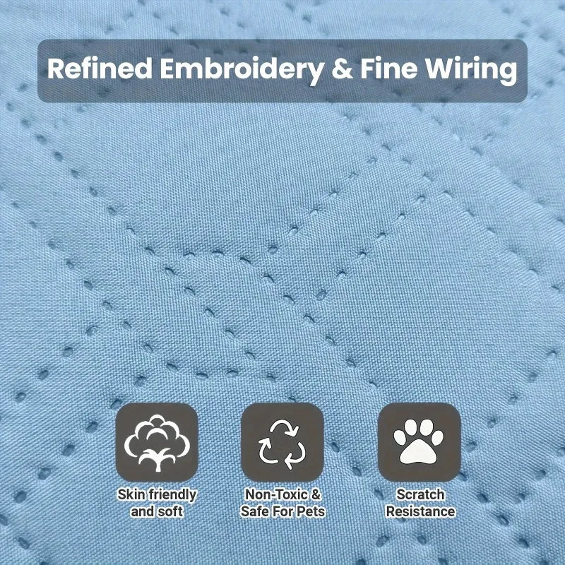 1PCS New Upgraded Ice Cooling Experience Summer Pet Cooling Mat Washable and Breathable Pet Cooling Pad All Season For Dogs Pet Pi-Mart