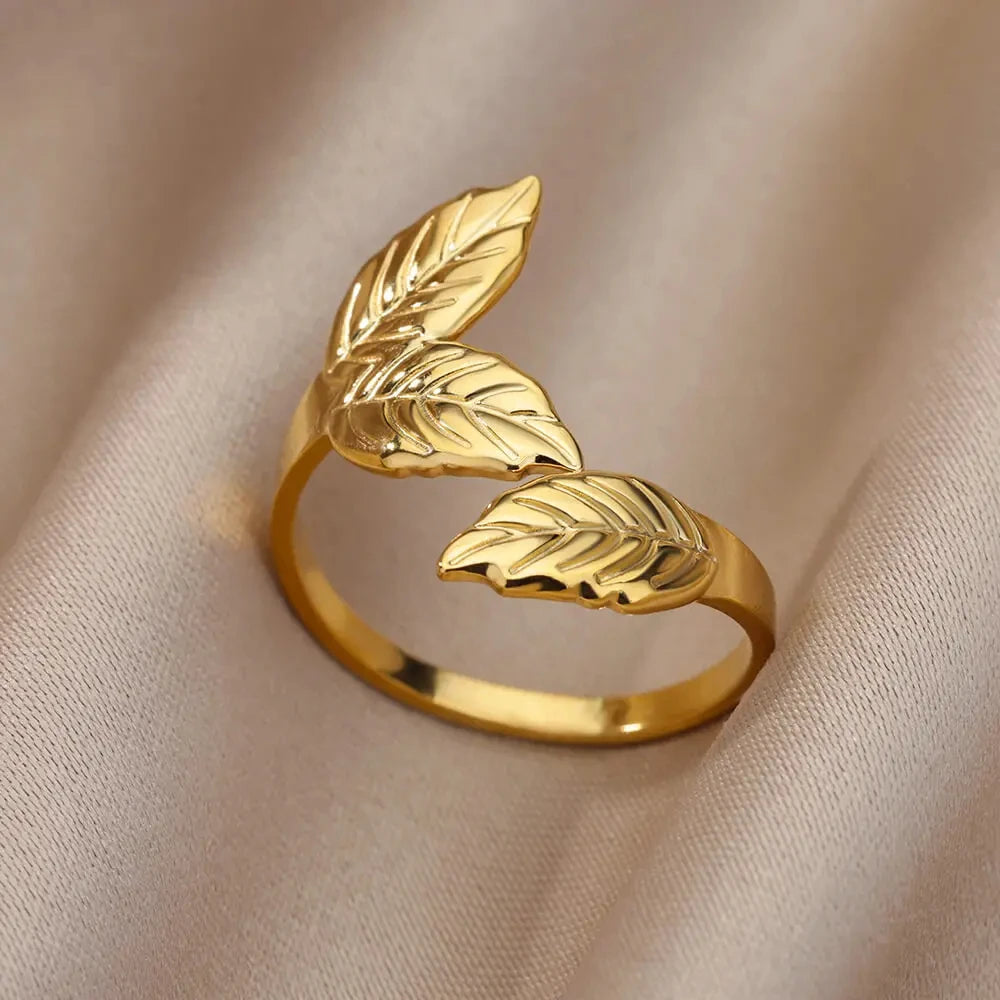 316L Stainless Steel Rings for Women Gold Color Never Fade Luxury Classic rings wedding couple rings Jewelry Free Shipping Pi-Mart