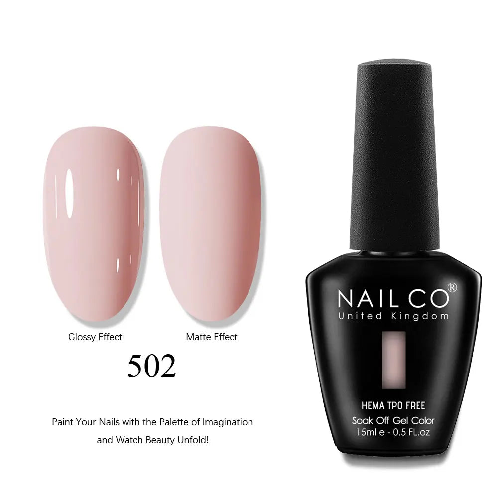 NAILCO 15ml Nails Art Gel Lack Polish Summer Hybrid Nail Varnish Manicure UV Top Coat Base HEMA TPO FREE Esmalte Nail Gel Polish Tri Light Beauty
