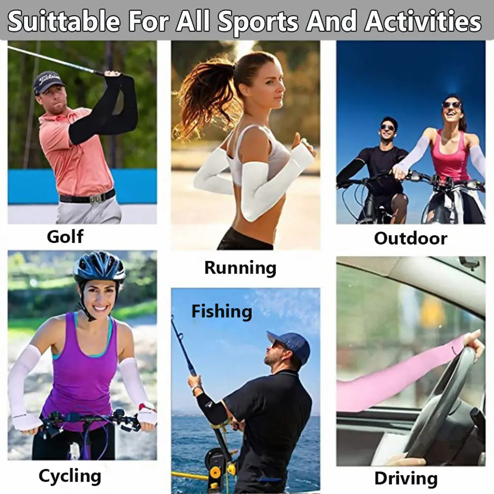 Warmer Running Summer Cooling Basketball Outdoor Sport Arm Sleeves Sun Protection Arm Cover Pi-Mart