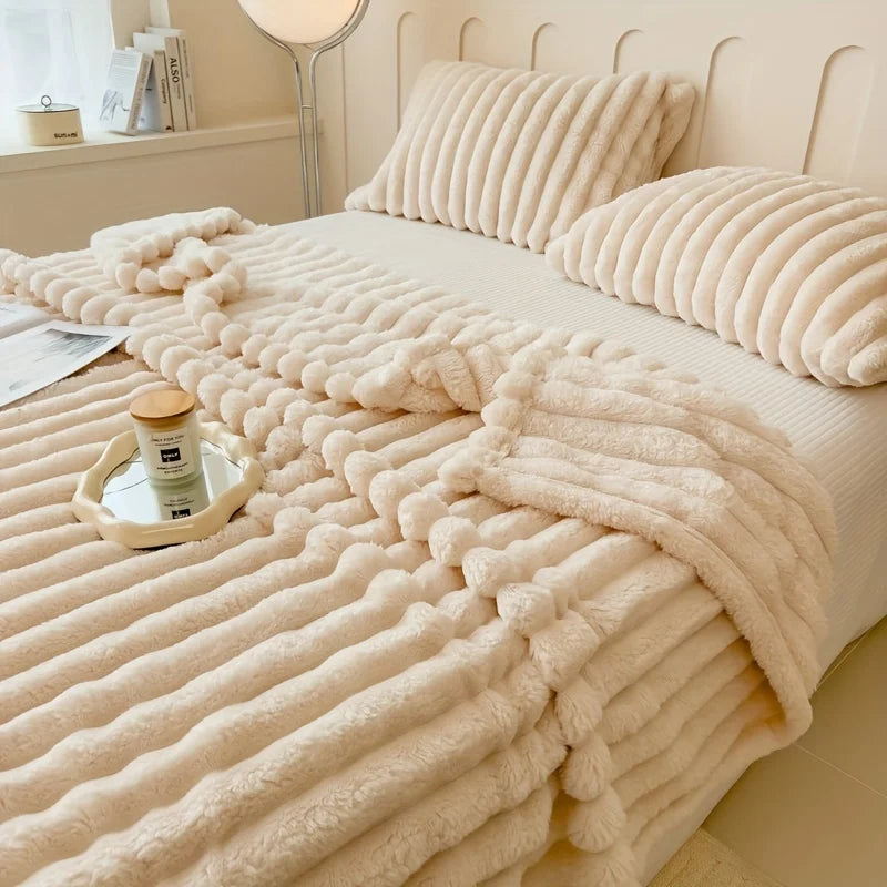 Throw Blanket Keep Warm Winter Bed Blankets Double Sided Queen Duvet Cover Camping Double Bed Cover Bedspread On The Bed Pi-Mart