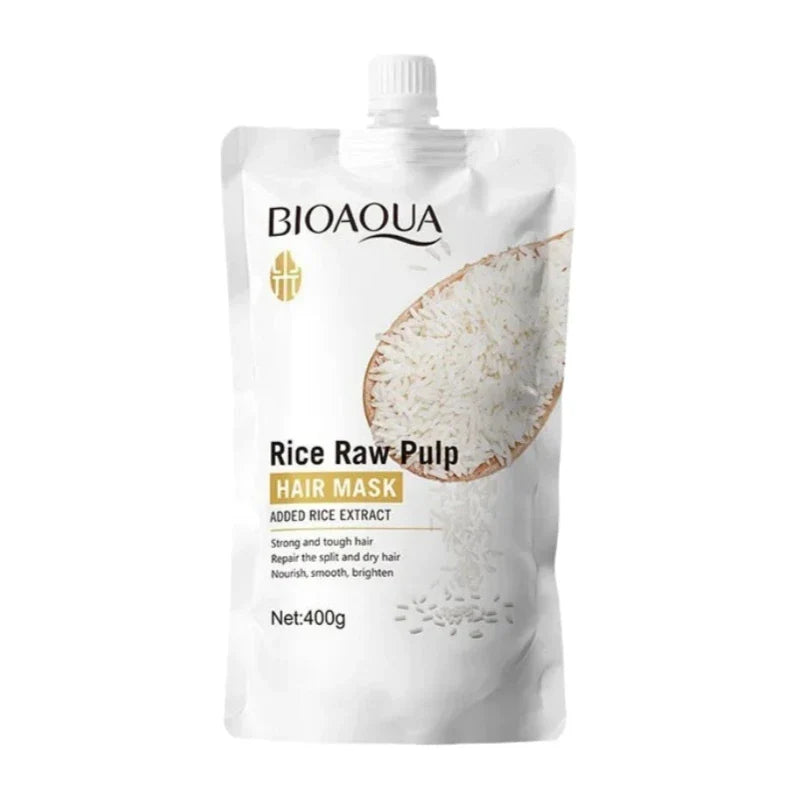 Rice Magic Keratin Hair Mask 5 Seconds Repair Damaged Frizzy Hair Soft Smooth Shine Moisturizing Nourishing Hair Root Care Tri Light Beauty