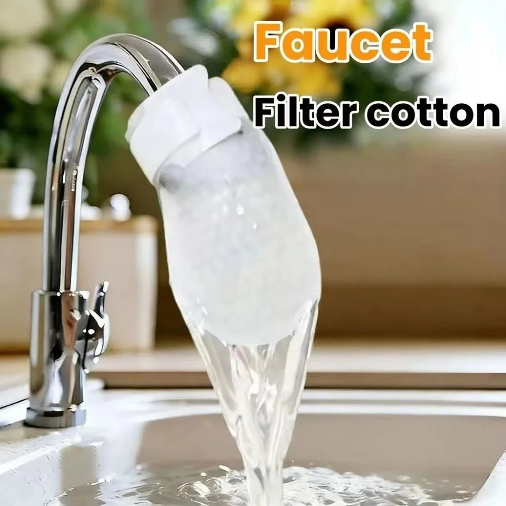 20/50Pcs Anti-splash Faucet Filter Cotton Thickened Filter Disposable Tap Water Filter Bag Removes Impurities Pi-Mart