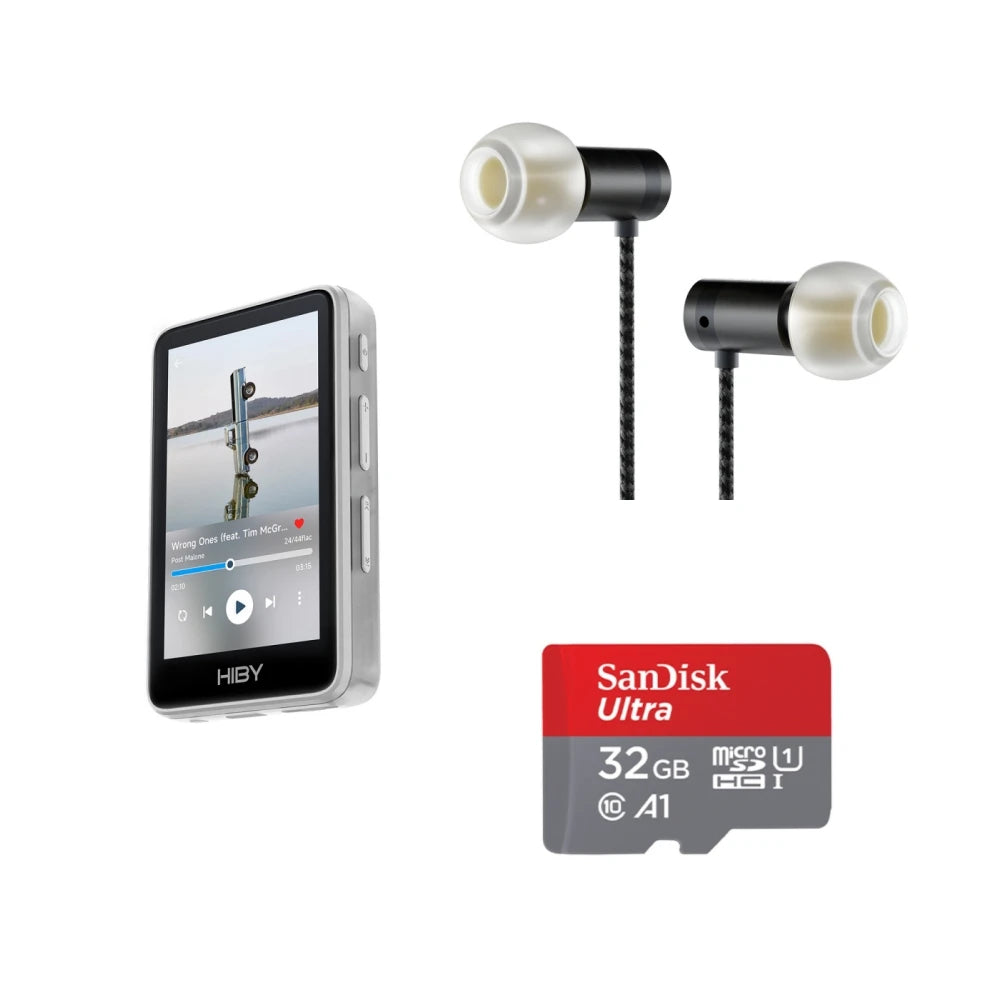 HiBy R1 HiFi Audio Music Player MP3 USB DAC WiFi Bluetooth 5.1 DSD256 PCM384kHz/32bit X1600E CS43131 MSEB Web Radio 3.5mm Output Pi-Mart