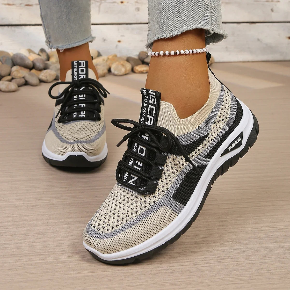Women's Shoes Double-Color Work Shoes for Ladies, Single Shoes Casual Sneaker Shoes Woman 2026 Free Shipping Shoes LadyShow.Store