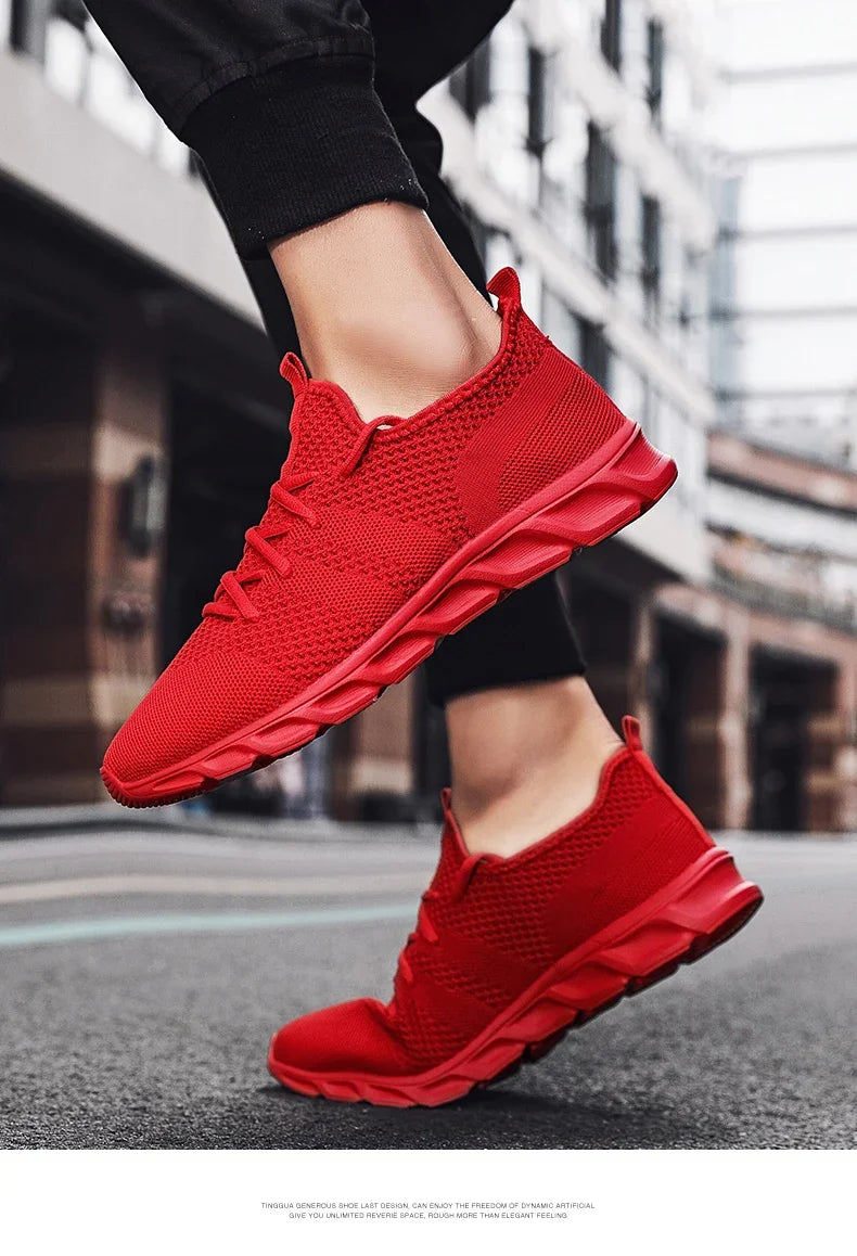 Breathable Men's Sneaker Casual Antiskid and Wear-resistant Jogging Men Sport Shoes Hot Sale Light Man Running Comfortable Pi-Mart