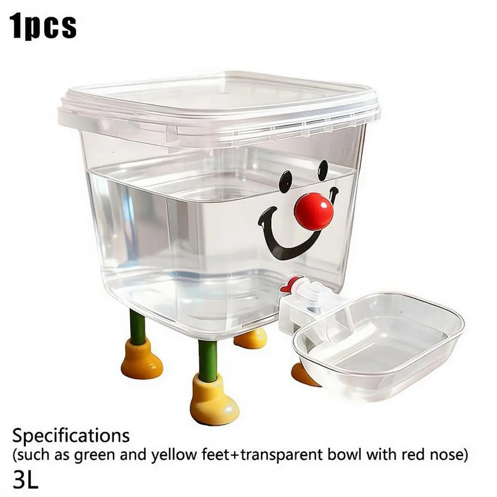 Pet Water Fountain Automatic Gravity Water Dispenser 3L Large Capacity Water Bowl for Cats Dogs Wireless Pet Drinker Pi-Mart