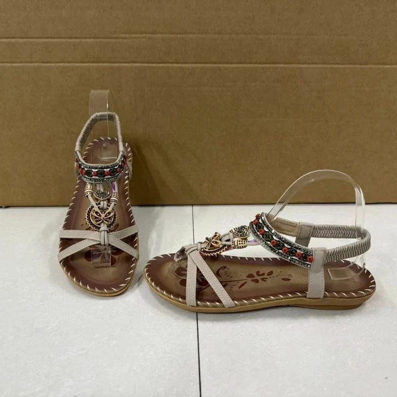 Women's Sandals Bohemian Sandals Outdoor Soft Sole Beach Sandals Platform Lightweight Women Casual Shoes Flat Plus Size Sandal LadyShow.Store