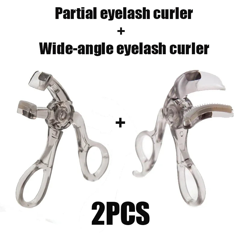Dual-Type Eyelash Curler with Comb – Wide & Partial Clip Options, Waterproof, Long-Lasting, Natural Curl, Unisex Certified LadyShow.Store