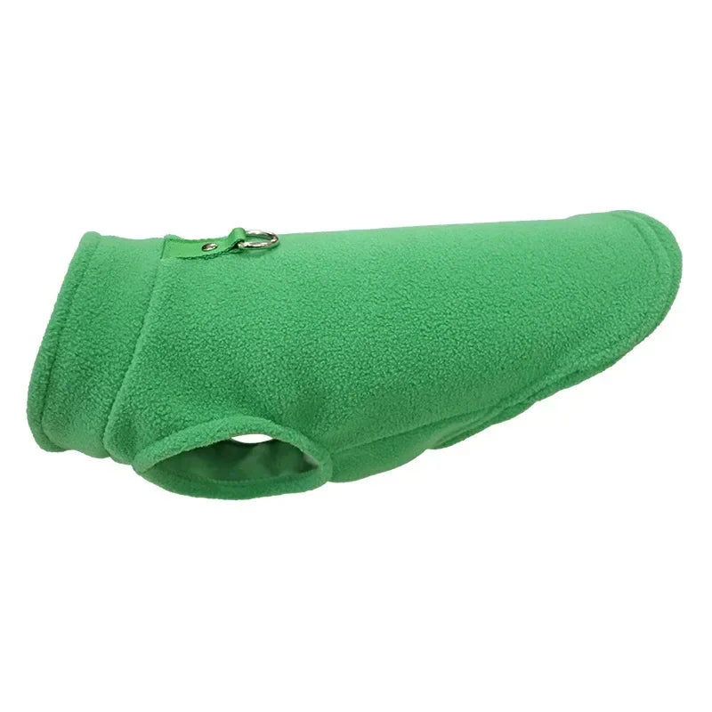 Warm Fleece Dogs Clothes Pet Dog Jacket Vest With D-Ring For Small Dog Cats Clothing French Bulldog Costumes Chihuahua Coat LadyShow.Store