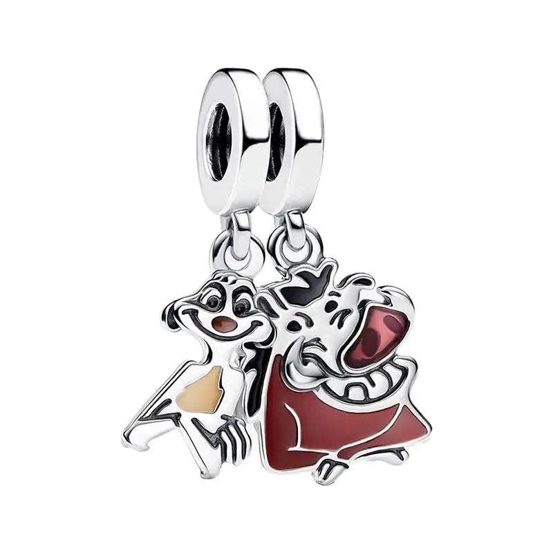 DSN 925 Silver King Of The Grasslands 2026 Charm Beads Pendant Fits Bracelet Necklace DIY Women Festival Party Jewelry Gifts Pi-Mart