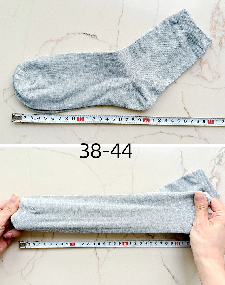 HSS 5/10 Pairs Men's Cotton Blend Socks Black Business Men Socks Soft Breathable Summer Winter for Male Socks Plus Size (6.5-14) Pi-Mart