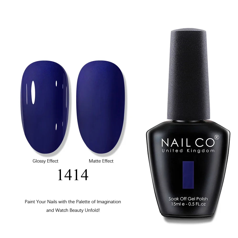 NAILCO 15ml Brown Nails Art Red Color Gel Nail Polish Semi-permanent UV Gel Polish Coffee Manicure Chocolate Hybrid Nail Varnish Tri Light Beauty