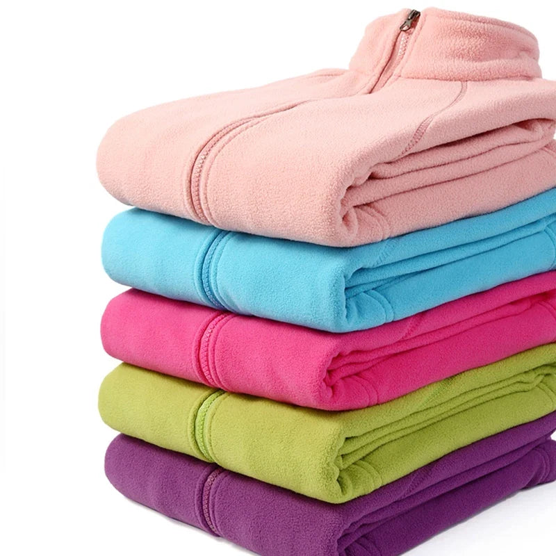 2023 New Winter Women's Zipper Cardigan Sweatershirt Warm Coral Fleece Jacket Ladies Outdoor Running Polar Fleece Coat Clothes LadyShow.Store